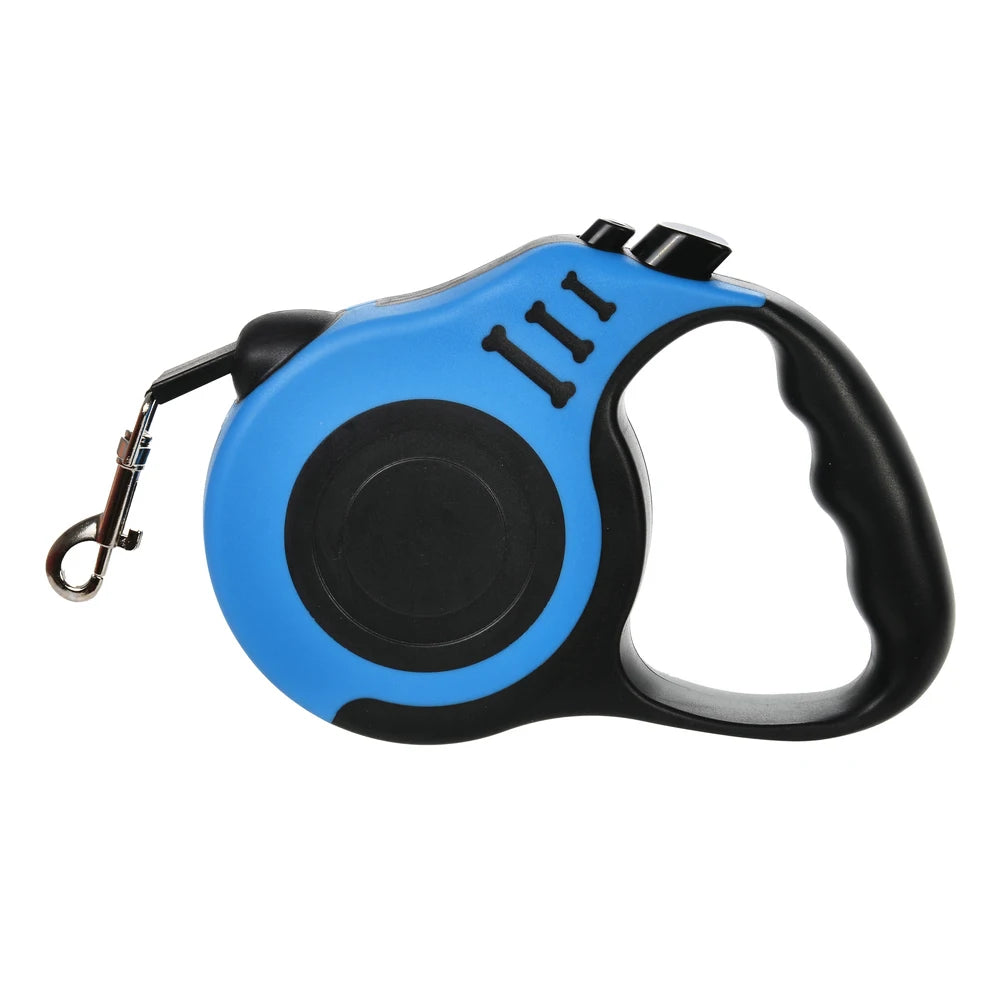 Retractable Nylon Dog Leash 3m/5m (9.8 ft/16.4 ft) Adjustable Lead for Small and Medium Dogs and Cats
