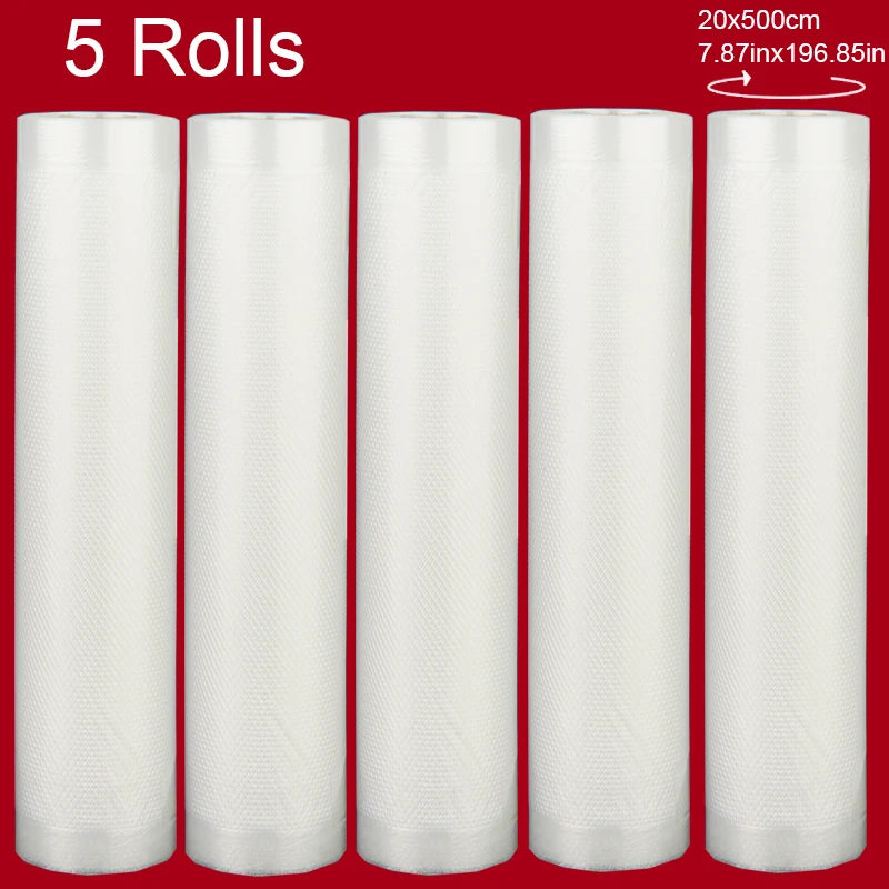 Vacuum Sealer Bags Roll – BPA-Free 4 mil Embossed Food Saver for Sous Vide, Custom-Length Vacuum Pack Bags