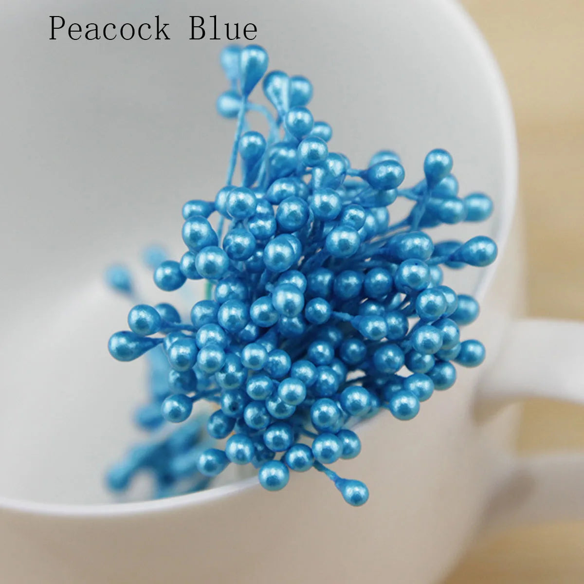 120-150 Pcs 55mm (2.17 in) Artificial Flower Stamens - Multicolor Double-Head DIY Wedding & Scrapbook Decorations