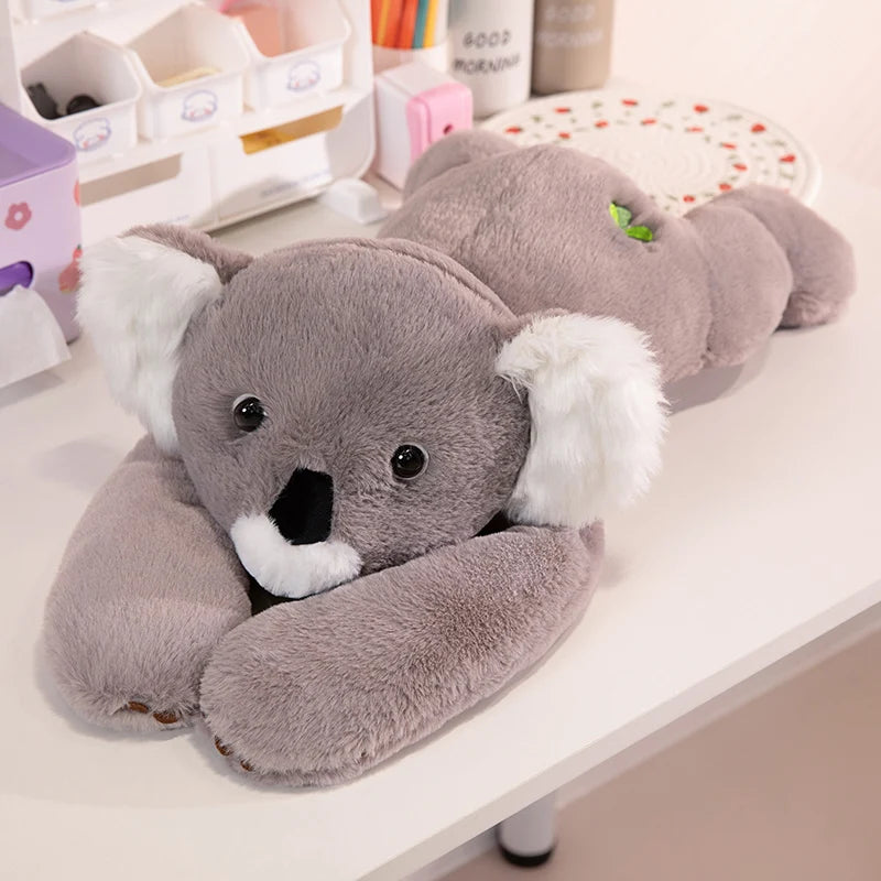Plush Animal Cushion Pillow 60cm & 65cm - Koala, Capybara, Bear, Dinosaur, Raccoon, Frog, Turtle, Sika Deer