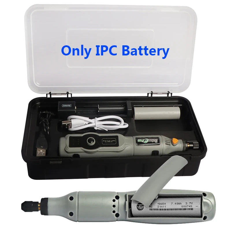 10W USB Cordless Mini Rotary Tool, 3-Speed Rechargeable Engraver & Mini Drill for DIY Woodworking & Crafts