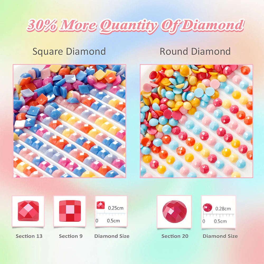 DIY 5D Diamond Painting Kit – Wolf Full Drill Diamond Mosaic, Animal Embroidery Art for Home & Christmas Decor