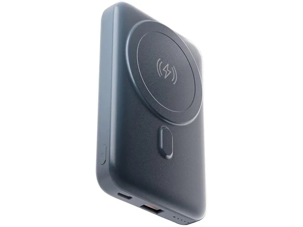 10,000mAh Portable Power Bank – MagSafe Compatible Wireless Charger, 15W Qi & 20W USB PD Fast Charge with Foldable Kickstand