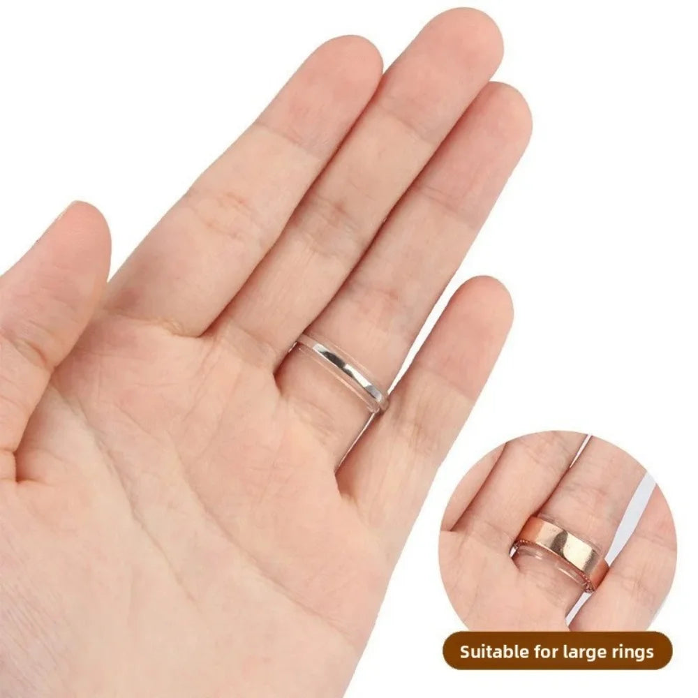 12-Pack Invisible Ring Size Adjuster Pads – Ring Reducer Inserts for Loose Rings