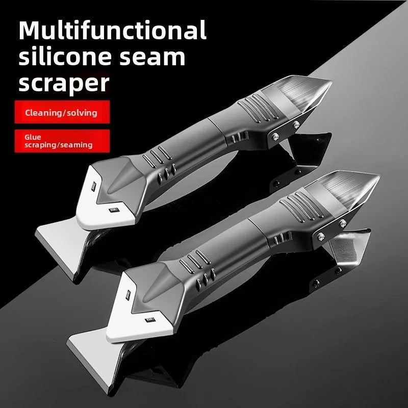 5-in-1 Silicone Caulking Tool Kit – Caulk Remover, Squeegee, Grout Scraper & Angle Trowel