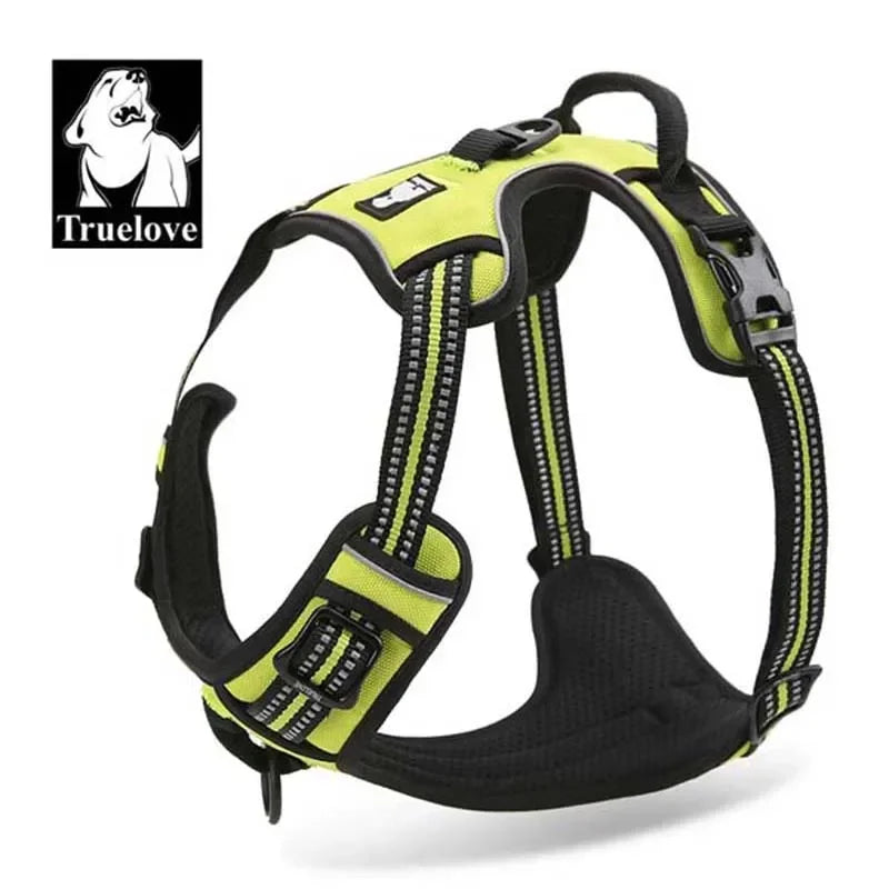 No-Pull Reflective Padded Dog Harness with Handle - Adjustable Escape-Proof Vest XS-XL