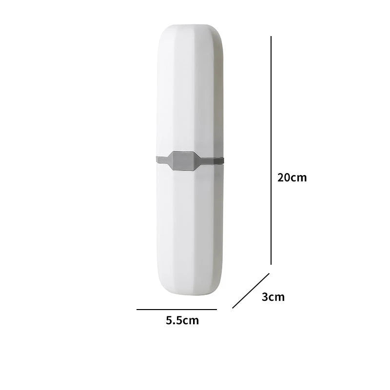 Travel Toothbrush & Toothpaste Case Portable Holder Storage Box 19.6 x 6 cm (7.7 x 2.4 in)