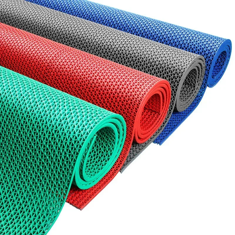 FanzyMarket PVC non-slip floor mat for bathroom, kitchen, or pool; waterproof, anti-slip design for safety and comfort.