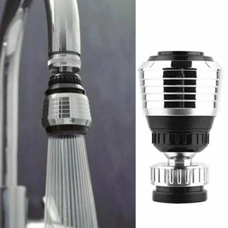 360° Swivel Faucet Aerator Nozzle, Dual-Mode Water-Saving Tap Extender, Universal 24mm/22mm Fit (ABS Chrome)