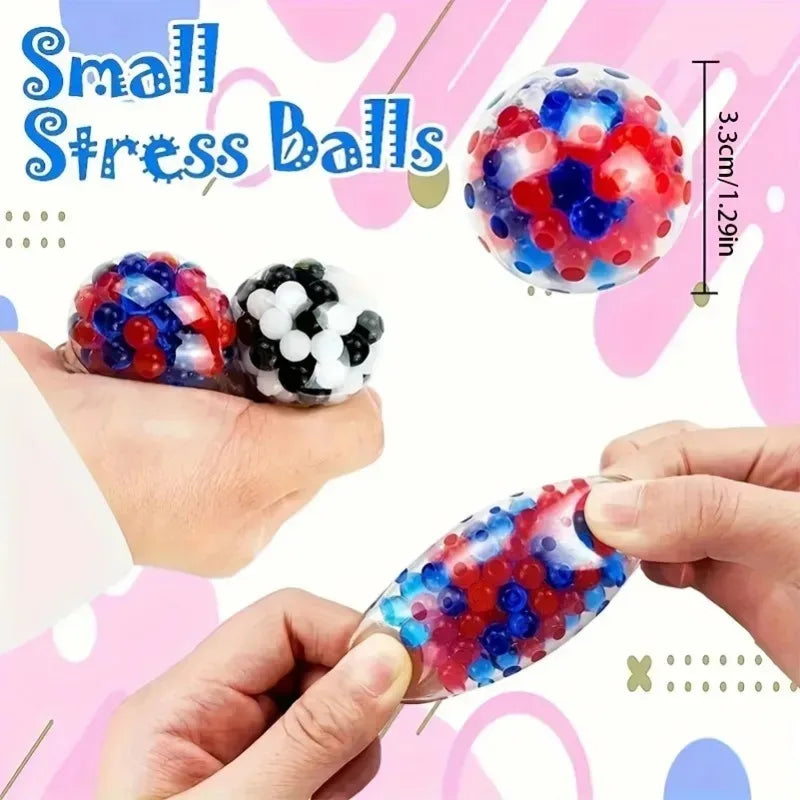 Rainbow 6-Pack Mini Squeeze Stress Balls for Kids & Adults view 5