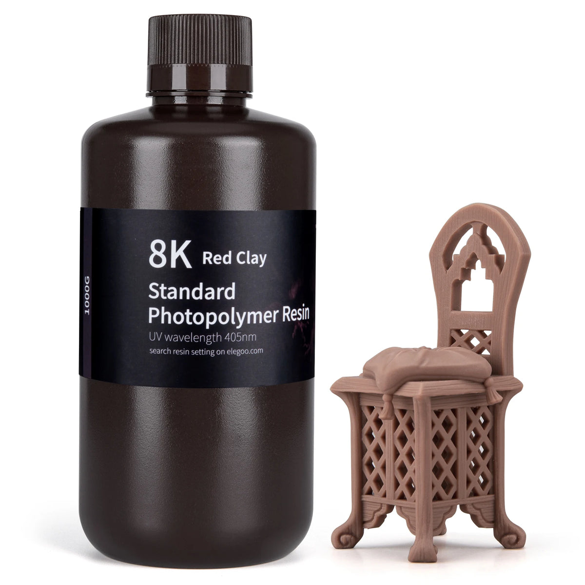 UV 3D Printing Resin 405nm, ABS-like, Water Washable, 8K Compatible for MSLA/DLP/LCD Printers
