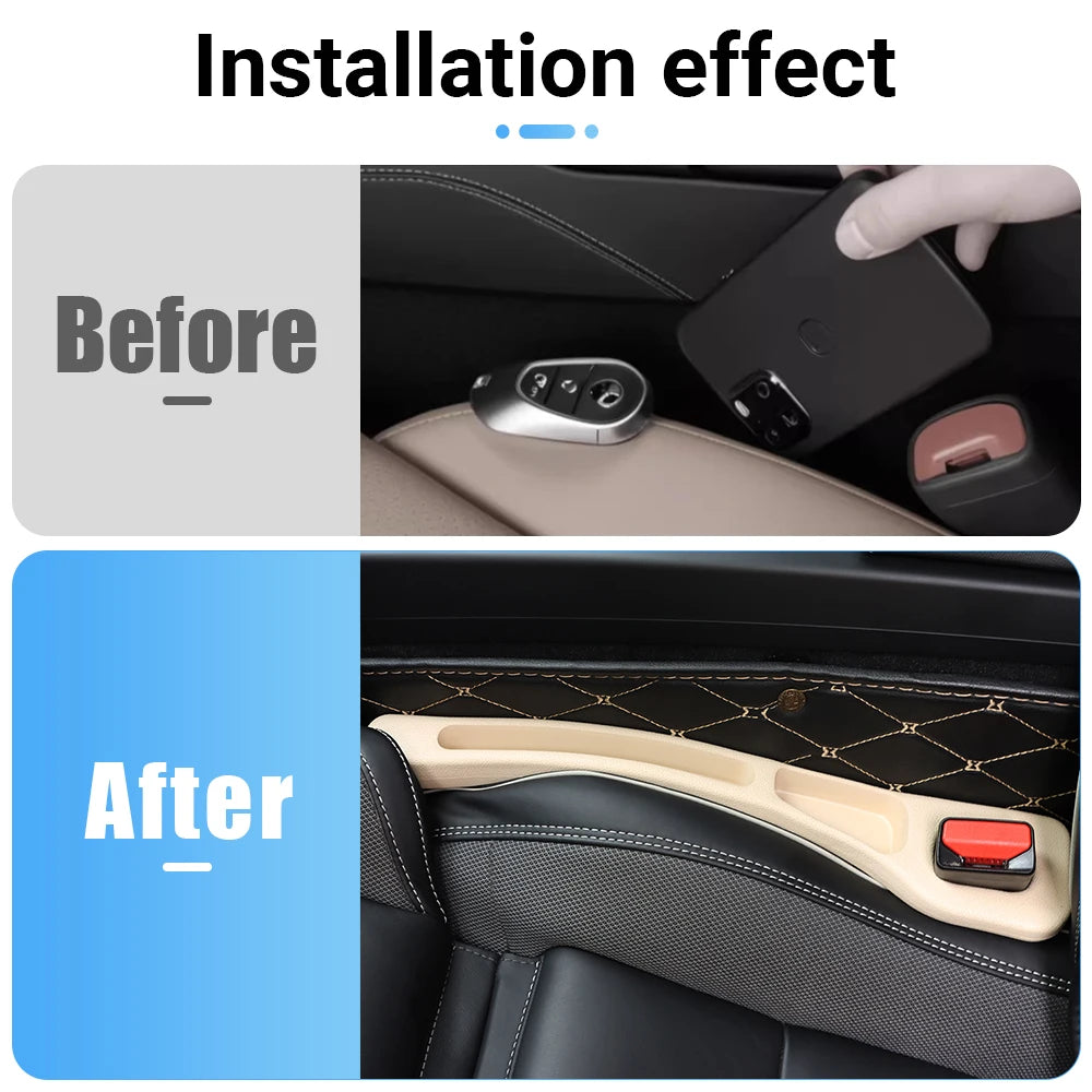 2-Pack Car Seat Gap Filler – Leak-Proof Seat Crevice Plug, Front Seat Organizer for A/C/E/S Class & Select GLC/GLK/GLB/GLA/ML/SLK/CLS Models