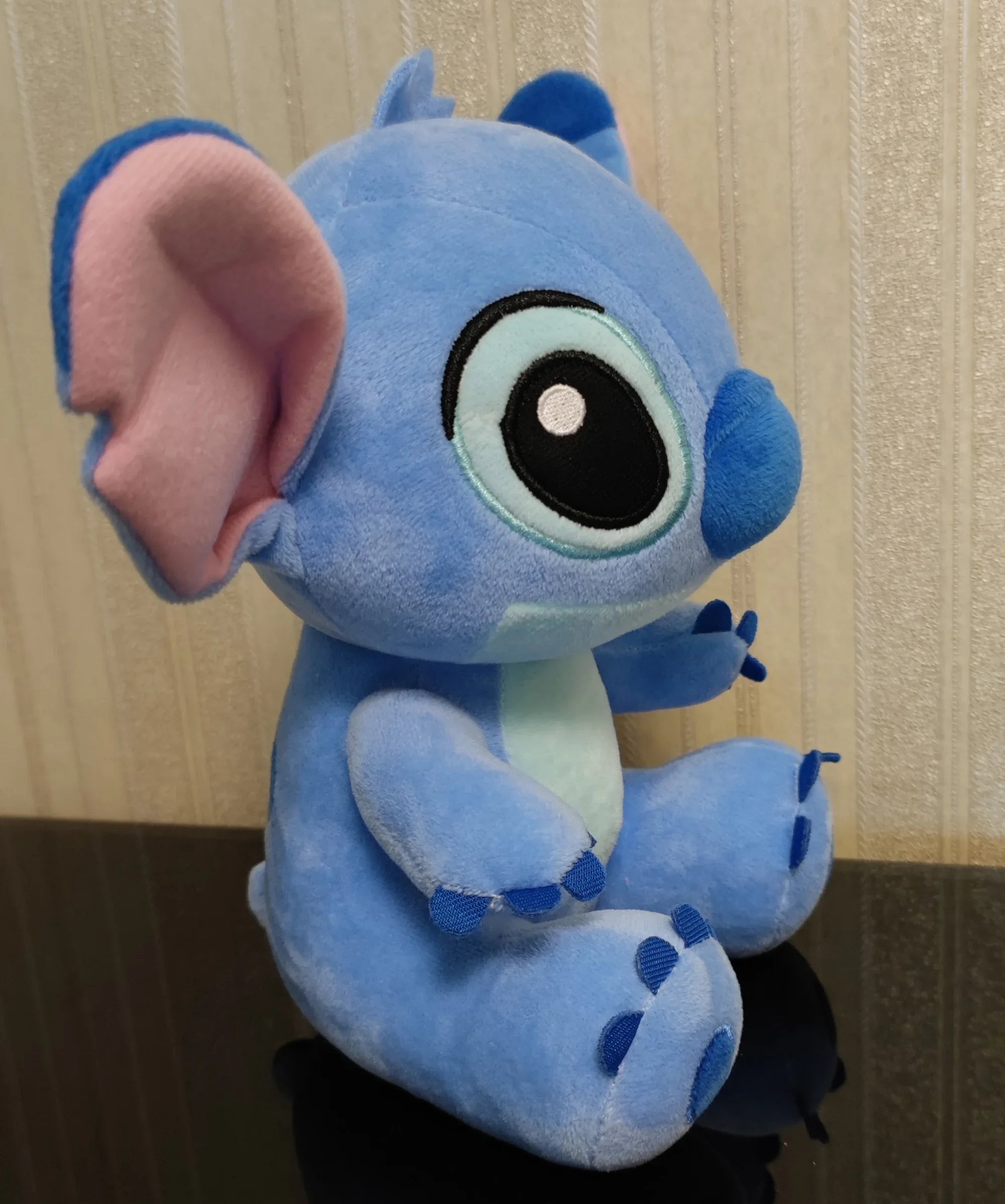 Stitch Plush Toy - Blue & Pink Stuffed Doll, 9.8 in (25 cm) Soft Plushie Gift for Kids
