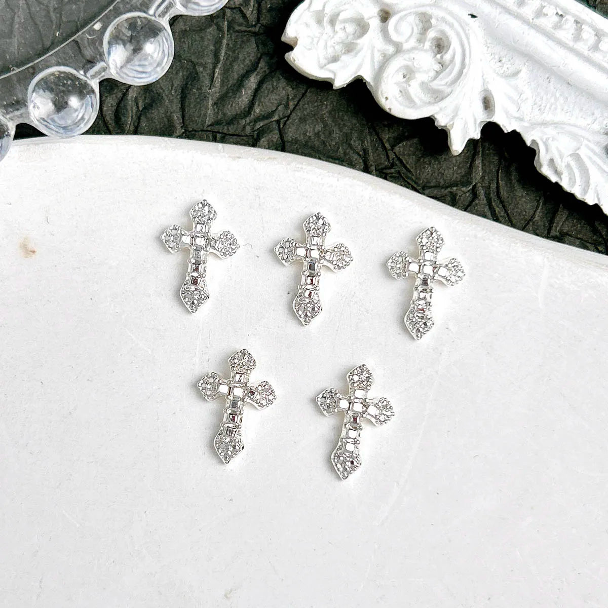 20-Pack 3D Cross Nail Charms for DIY Manicure view 6