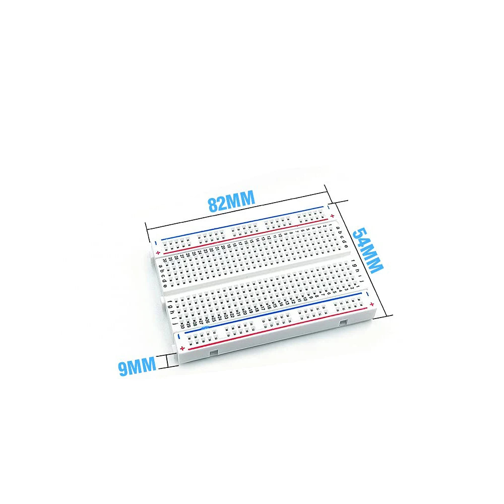 Solderless Breadboard Kit 830/400 Tie-Point with Switchable 3.3V/5V On-Board Regulator