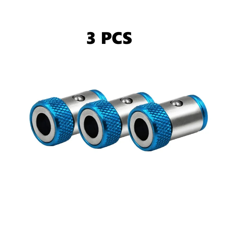 Magnetic Screwdriver Bit Ring – 1-Pack for 1/4 in (6.35 mm) Shank | Aluminum Magnetizer, 1 in (25 mm) Length, 0.59 in (15 mm) OD