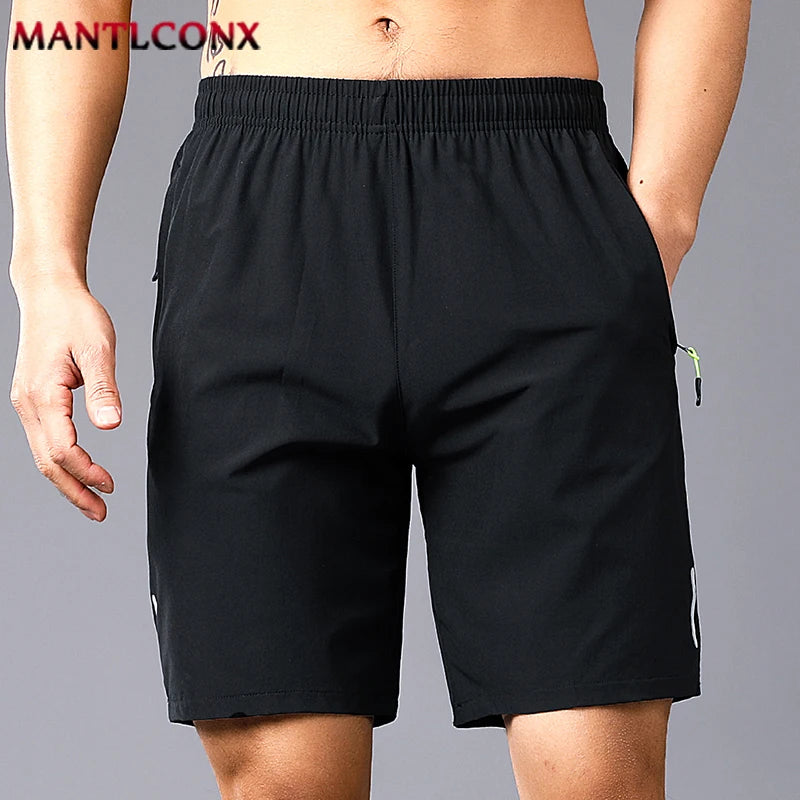 Men's Quick-Dry Breathable Running Shorts - Lightweight Summer Fitness & Beach Shorts, Elastic Waist, Pockets, Sizes M-4XL