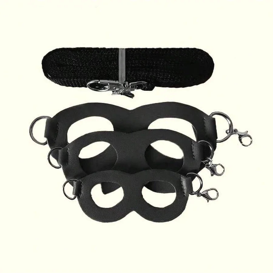 4-Pack Escape-Proof Adjustable Small Animal Harness & Leash Set — Hamsters, Sugar Gliders, Squirrels