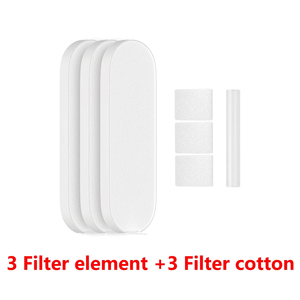Smart Pet Fountain Replacement Filters 3-Pack – Activated Carbon & PP Cotton Cartridge for Cat Water Fountain