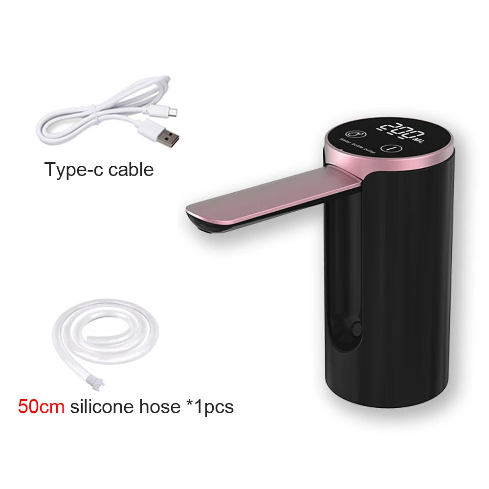 Foldable Electric Water Dispenser Pump Rechargeable 19L (5-Gallon) Automatic Desktop Bottle Pump