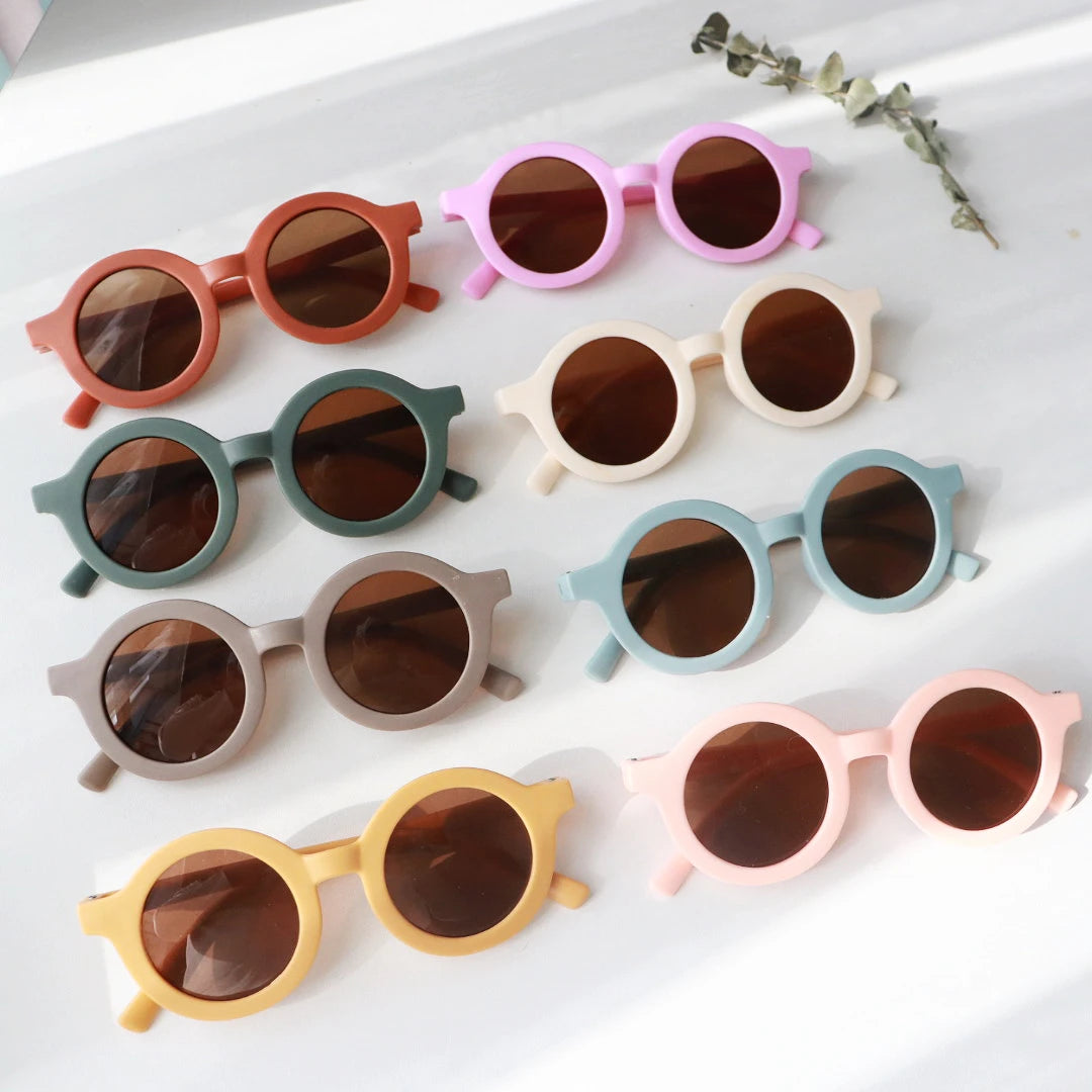 Baby & Toddler Sunglasses - Soft-Tone Kids Shades for Photo Props and Outdoor Wear
