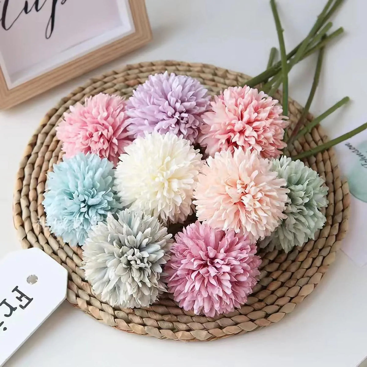3/6-Piece Silk Hydrangea Artificial Flower Bouquet - Boho Stems for Home, Bedroom & Wedding Decor