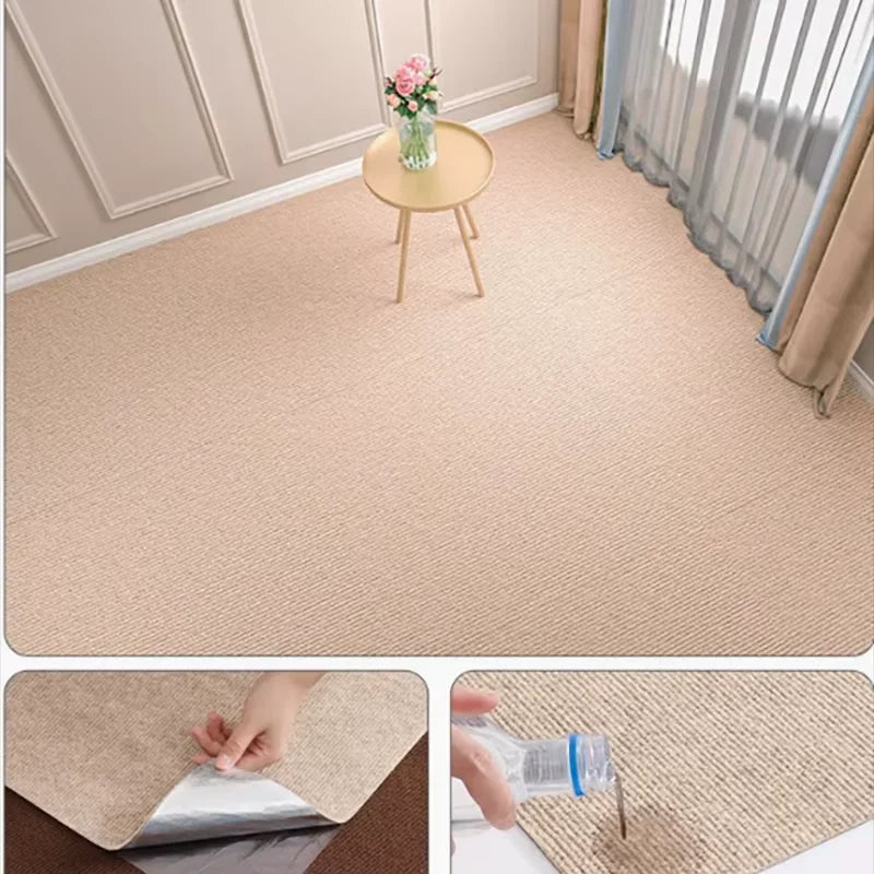 Self-Adhesive Solid Carpet Runner 50 cm x 2 m (19.7 in x 78.7 in) – Water-Absorbent Non-Slip Floor Mat for Kitchen, Bathroom, Bedroom, Living Room