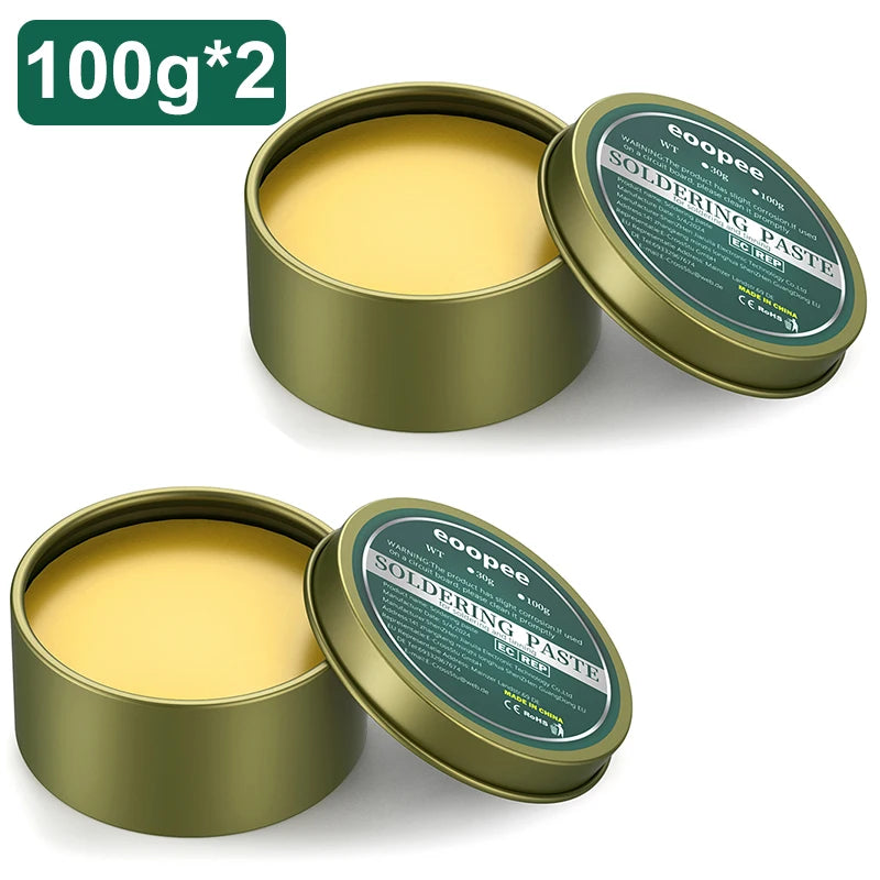 Lead-Free Rosin Solder Paste Flux 10g / 30g / 100g (0.35 / 1.06 / 3.53 oz) – PCB & Electronics Soldering Repair Paste
