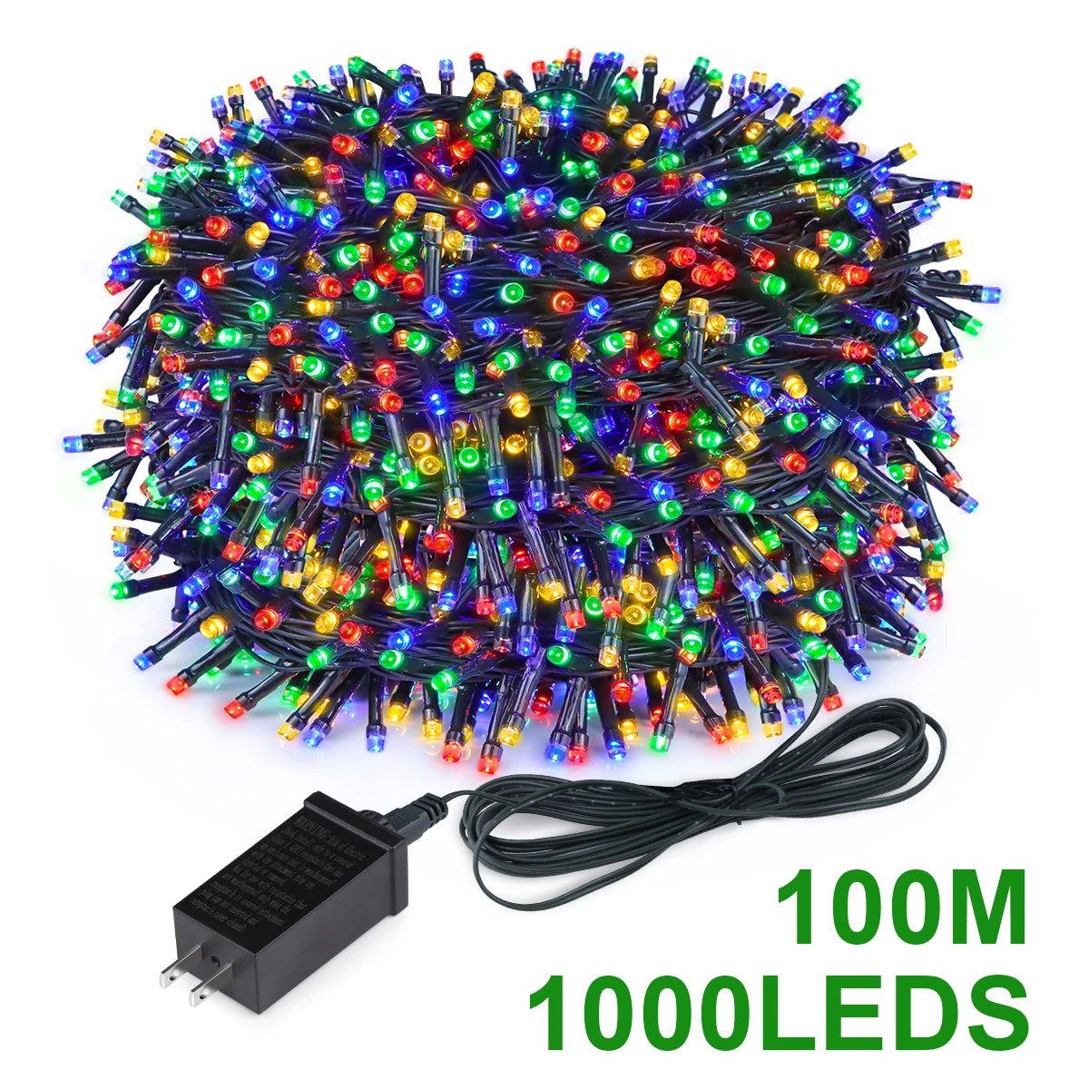 Waterproof LED Fairy String Lights — White, Warm White & Multicolor (IP65) for Curtains, Weddings & Party Lighting