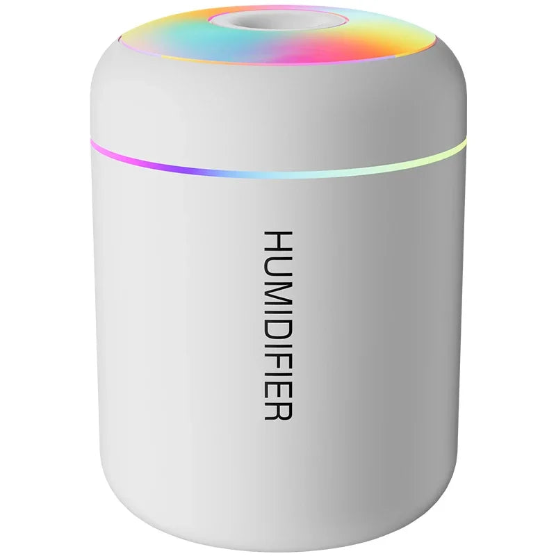 180ml (6.1 fl oz) Mini USB Ultrasonic Humidifier Aroma Diffuser for Car Home Bedroom with LED Light