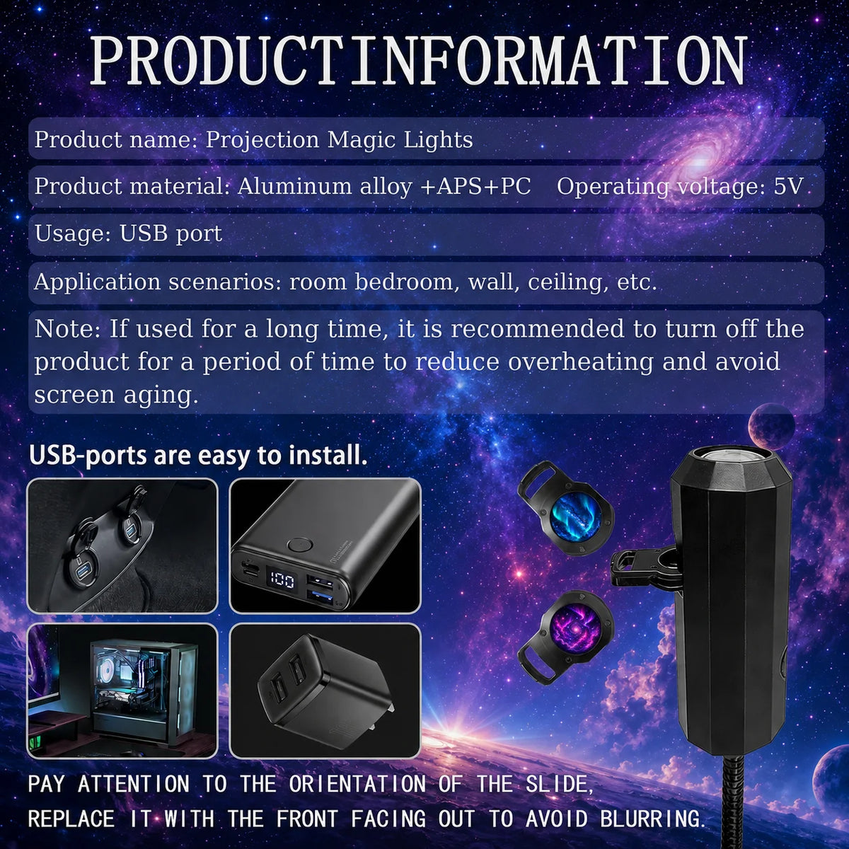 8-in-1 Starry Sky Projector Light for Ambient Lighting view 6