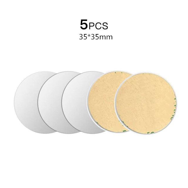 Universal Magnetic Metal Plate for Car Phone Mount – Adhesive Iron Disk for Mobile Phone Magnet Holder