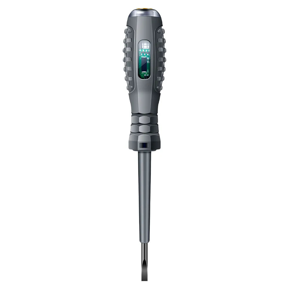 Insulated Neon/LED Voltage Tester Screwdriver Pen — Slotted & Phillips Pocket Electrician Tester