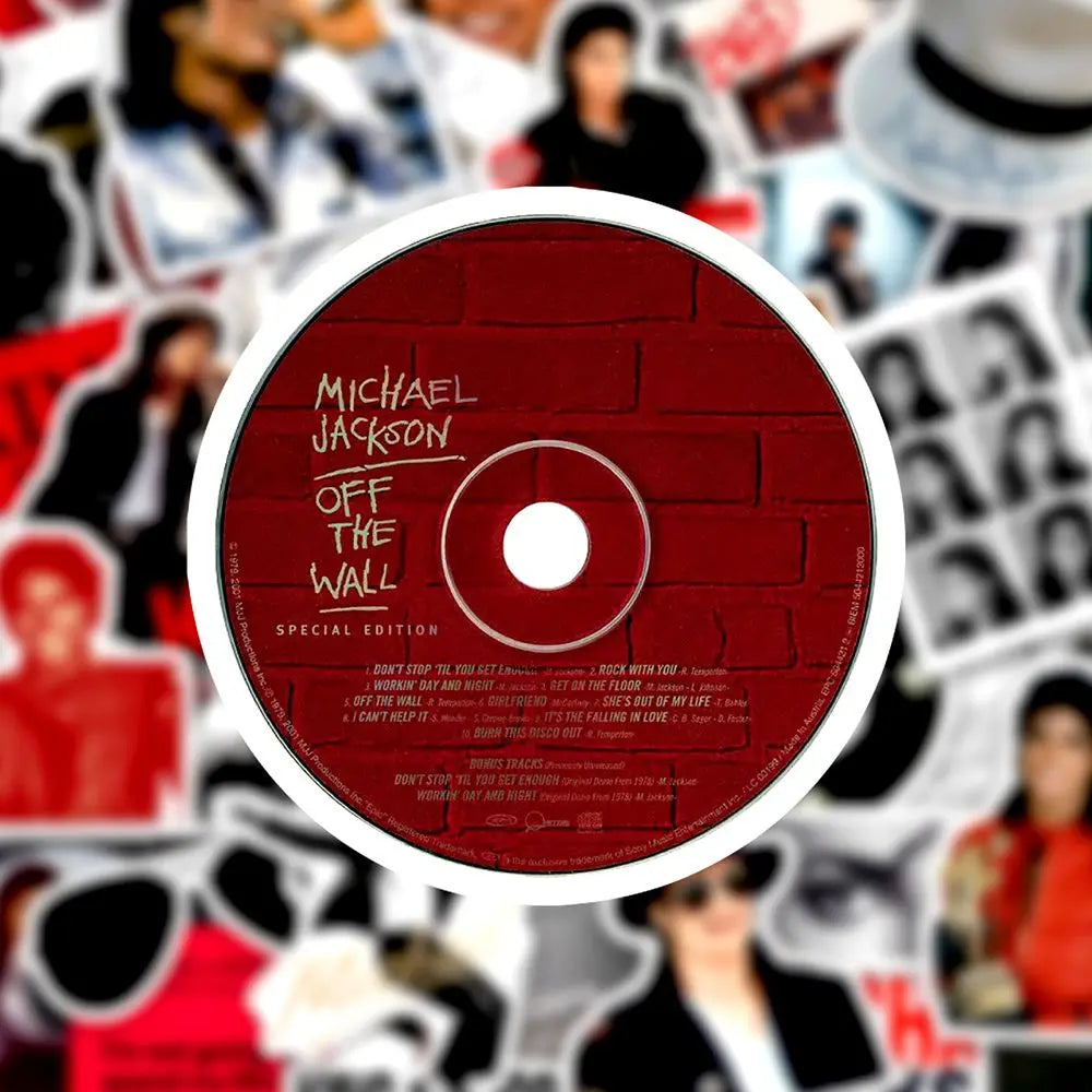 Michael Jackson Rock n Roll Sticker — Personalized Celebrity Decal for Phone, Laptop & Notebook