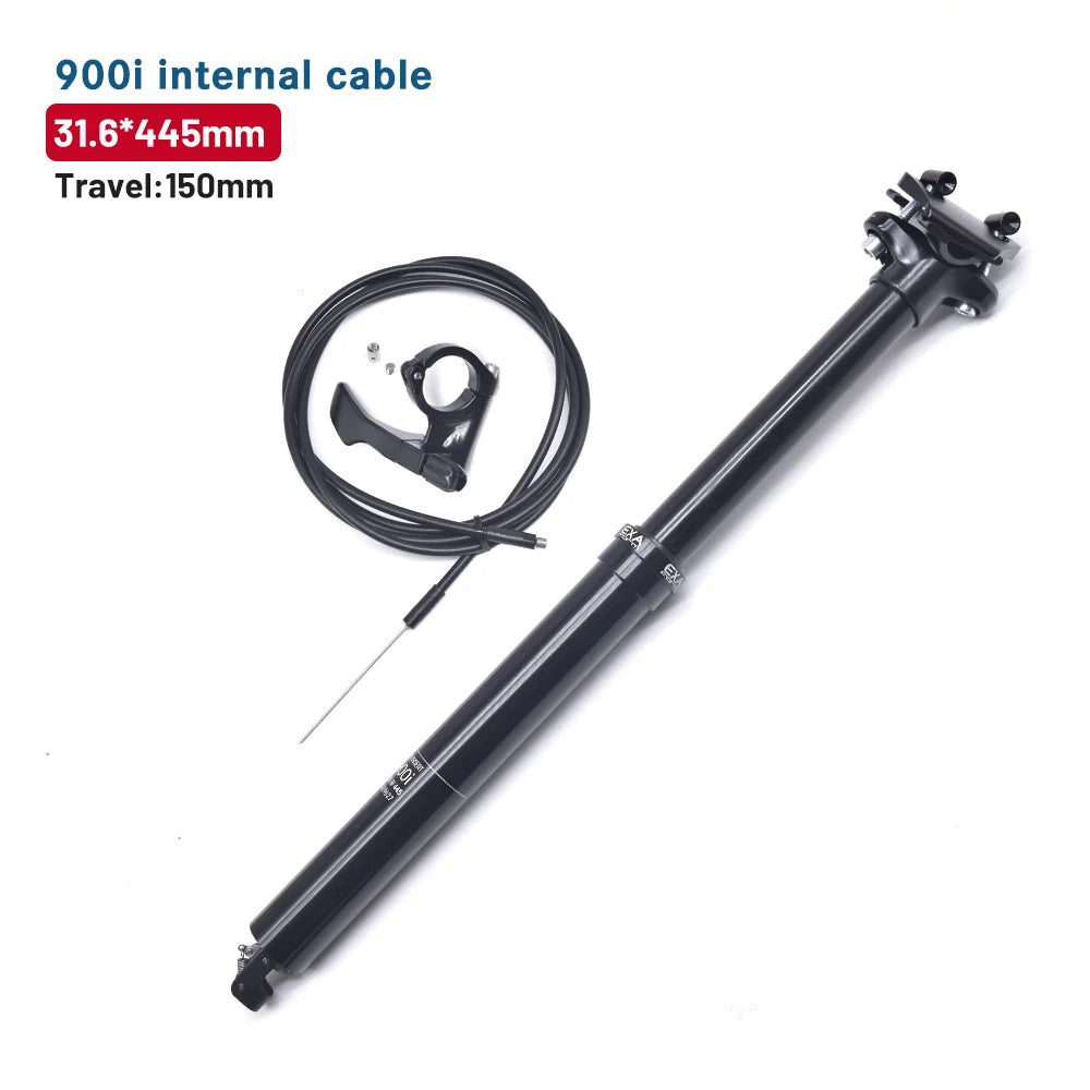 Hydraulic Dropper Seatpost — 30.9mm & 31.6mm Diameters, 100mm or 125mm Travel, Internal Cable Remote