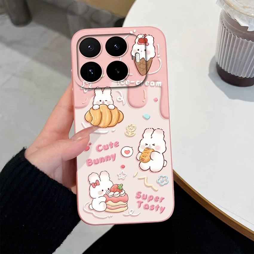 Liquid Silicone Phone Case for Xiaomi 17T / 17T Pro — Vibrant Fruit Print Soft Shell, Anti-Fingerprint Shockproof Bumper