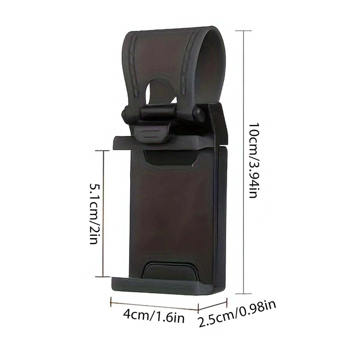 Universal Steering Wheel Phone Mount Clip – Hands-Free Car Phone Holder for Navigation