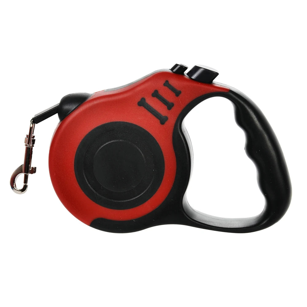 Retractable Nylon Dog Leash 3m/5m (9.8 ft/16.4 ft) Adjustable Lead for Small and Medium Dogs and Cats