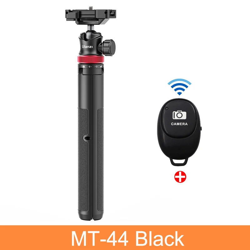 Extendable Vlog Tripod with Cold Shoe Phone Mount — Portable Smartphone & DSLR Table Tripod