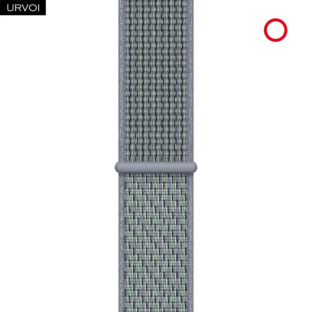 Nylon Sport Loop Band for Apple Watch — Breathable Hook & Loop Fastener — Fits 42/44/45/46/49mm