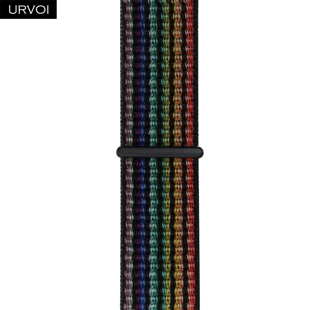 Nylon Sport Loop Band for Apple Watch — Breathable Hook & Loop Fastener — Fits 42/44/45/46/49mm