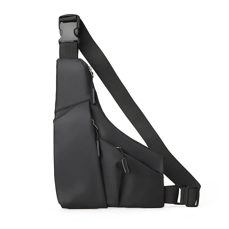 Men's Casual Crossbody Chest Bag - Multi-Color Sling Shoulder Bag for Commuting & Travel