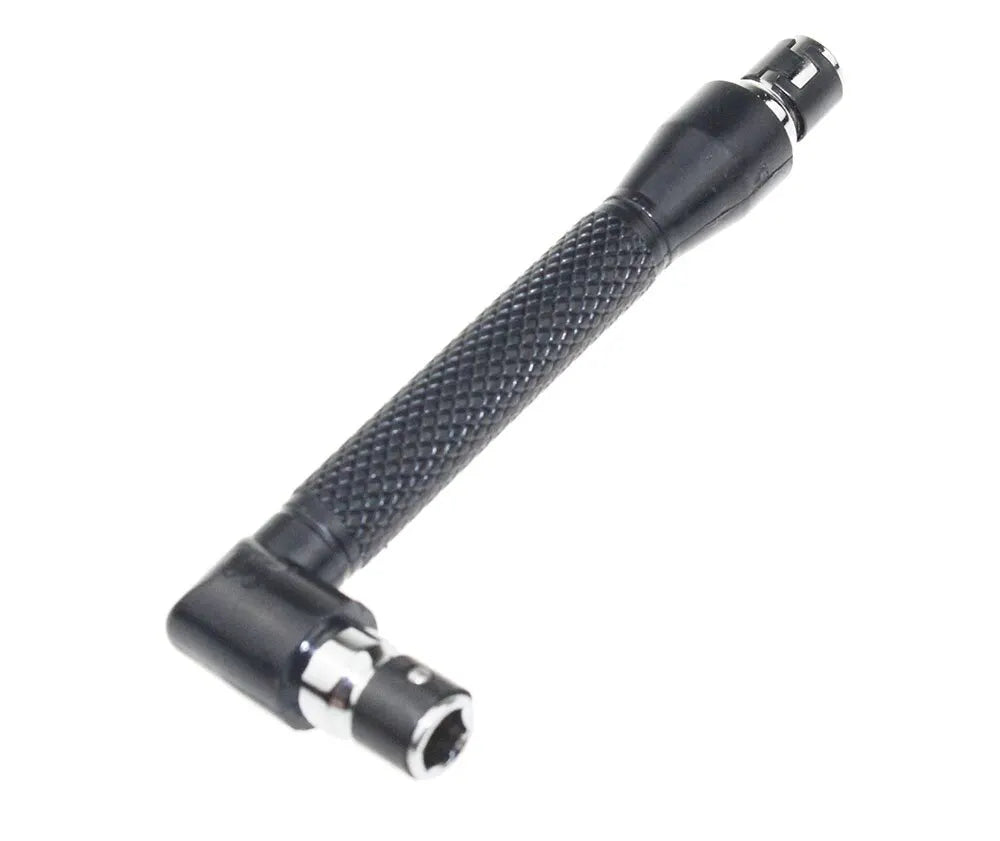 Mini L-Shaped Double-Ended Socket Wrench 1/4-inch (6.35 mm) Right-Angle Joiner Handle