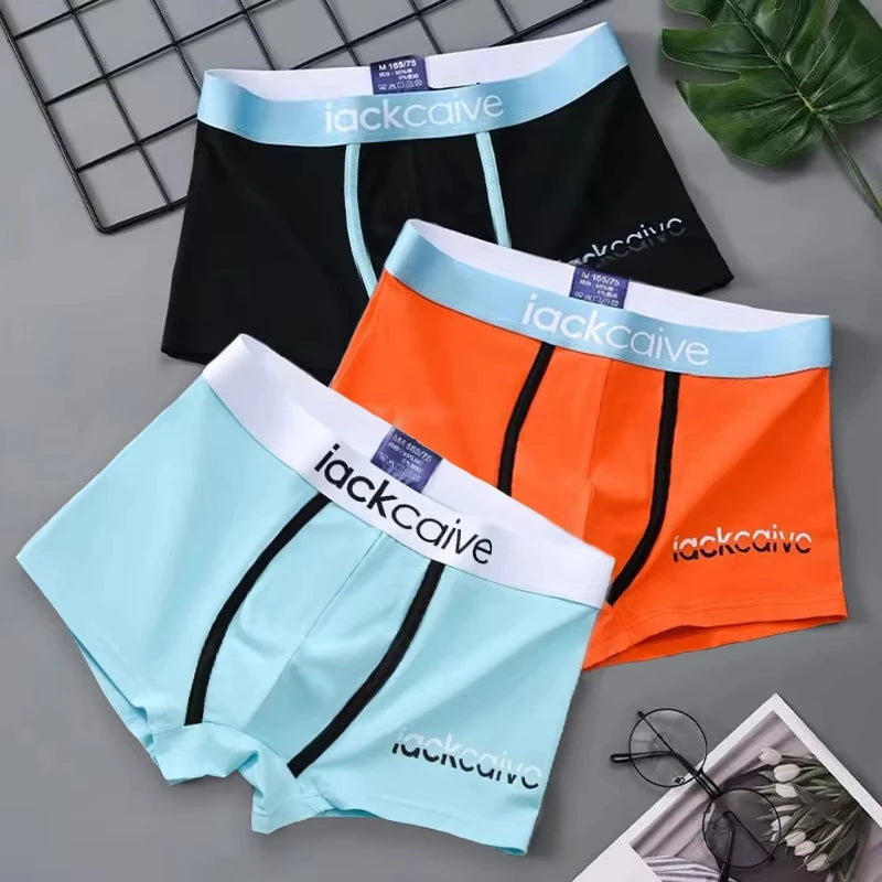 3-Pack Cotton Men's Boxers - Breathable Solid Underwear, Comfortable Fit (M-3XL)