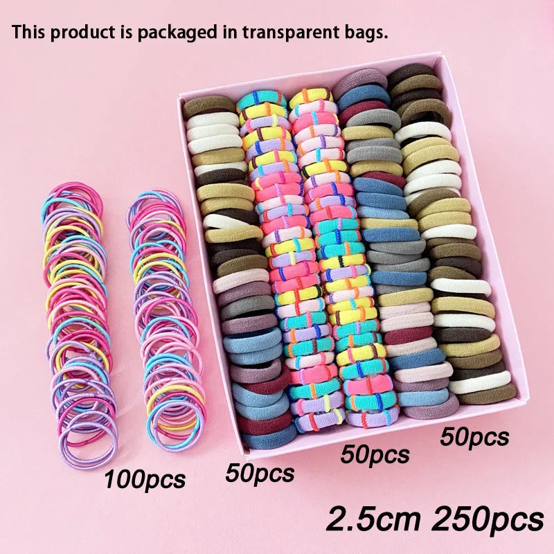 Girls Hair Accessories Set – Elastic Hair Bands, Headbands & Edge Clips for Babies and Toddlers