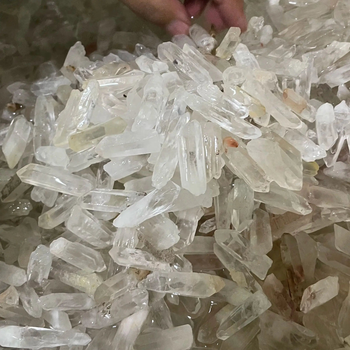 Bulk 1kg (1000g) Natural Clear Quartz Point Raw Crystal - Healing Energy Stone for Home Decor & Feng Shui