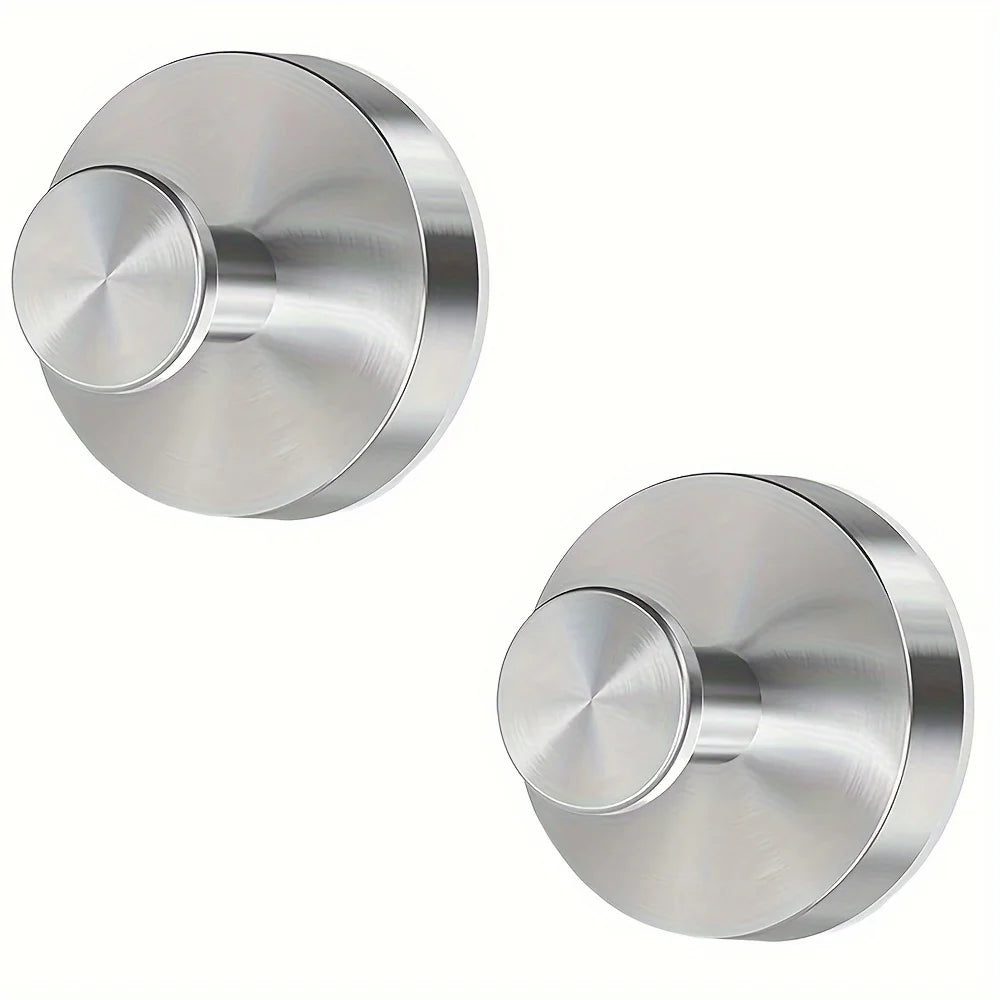 Reusable Stainless Steel Suction Cup Hook Punch-Free Waterproof Wall Mount for Kitchen and Bathroom Towel & Clothes Hanger