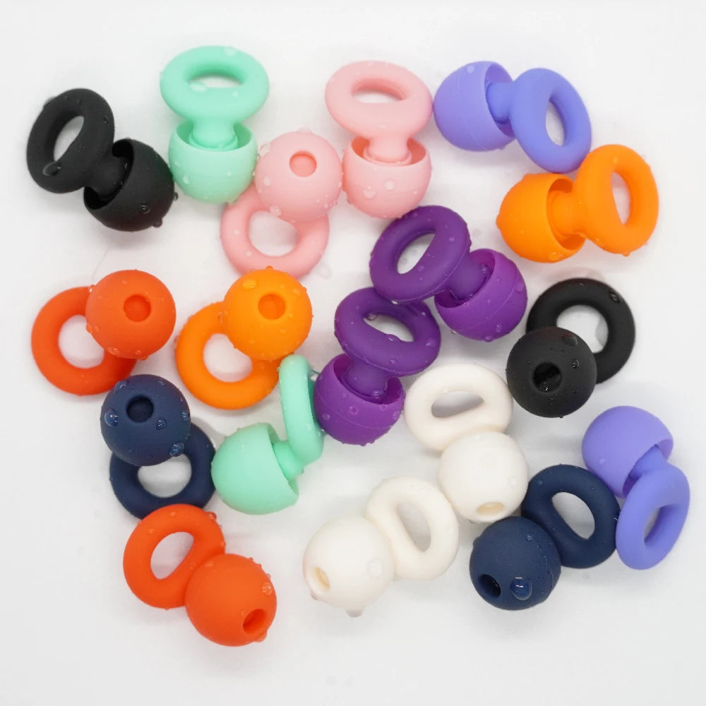 Silicone Earplugs 4 Pairs - Reusable Hypoallergenic Ear Plugs for Swimming & Sleep Noise Reduction (XS S M L)