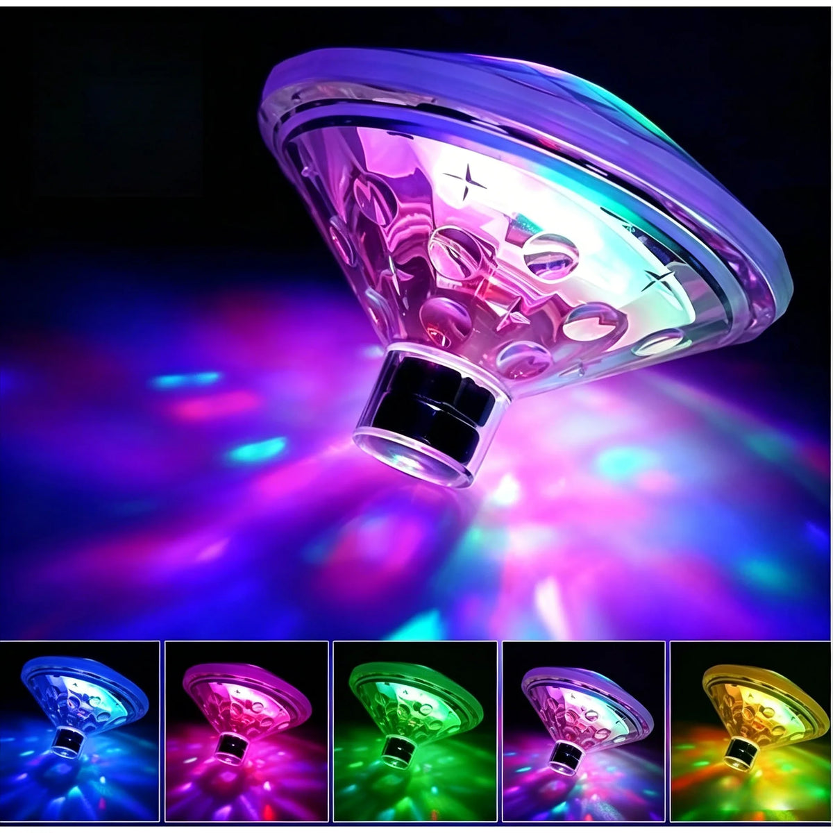 Floating RGB LED Submersible Pool Light IP68 Waterproof for Swimming Pool Hot Tub Spa