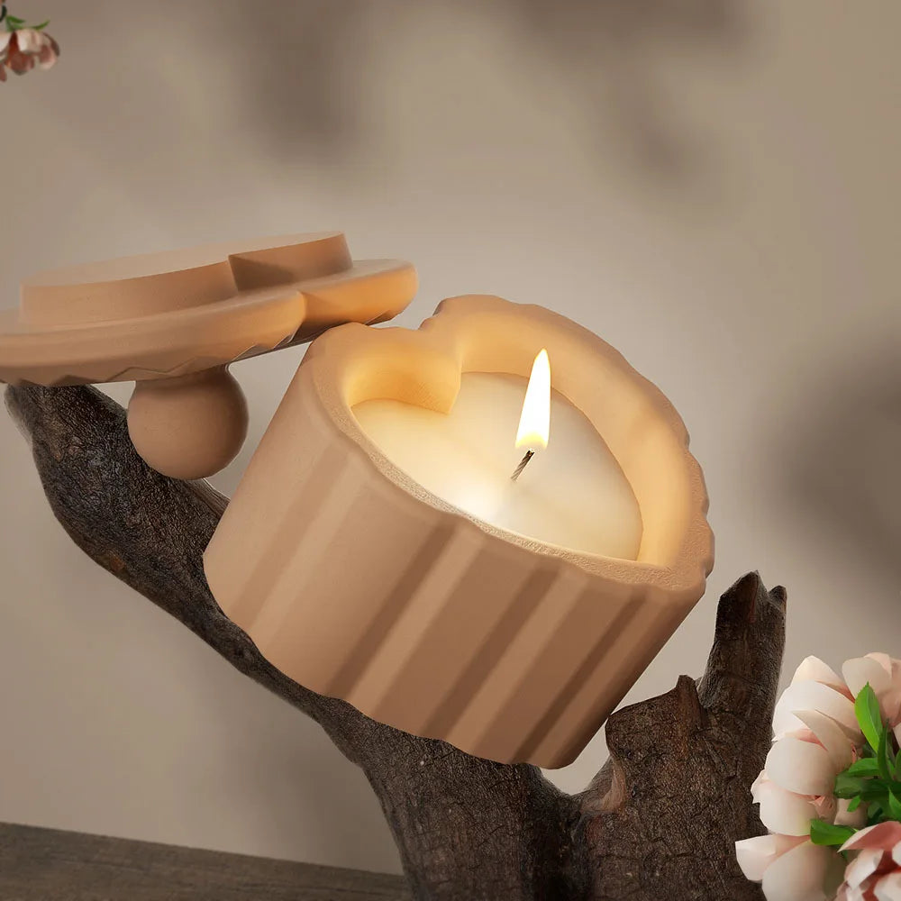 DIY Heart-Shaped Silicone Mold (1-Pack) – Love Candle Cup for Candles, Resin, Soap & Chocolate